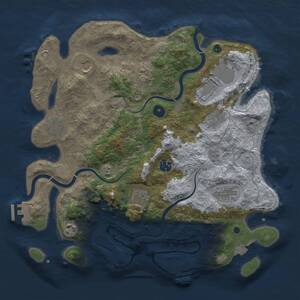 Thumbnail Rust Map: Procedural Map, Size: 3750, Seed: 956316595, 16 Monuments