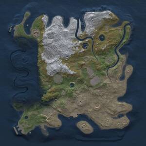 Thumbnail Rust Map: Procedural Map, Size: 3650, Seed: 82898095, 15 Monuments