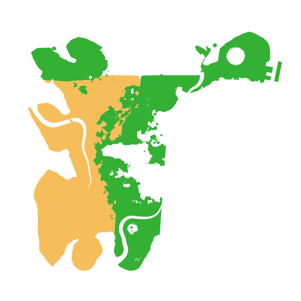 Biome Rust Map: Procedural Map, Size: 3000, Seed: 1395608976