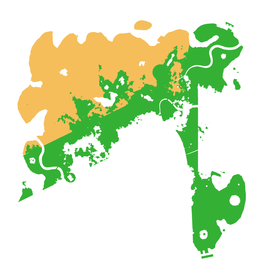 Biome Rust Map: Procedural Map, Size: 4500, Seed: 143850434