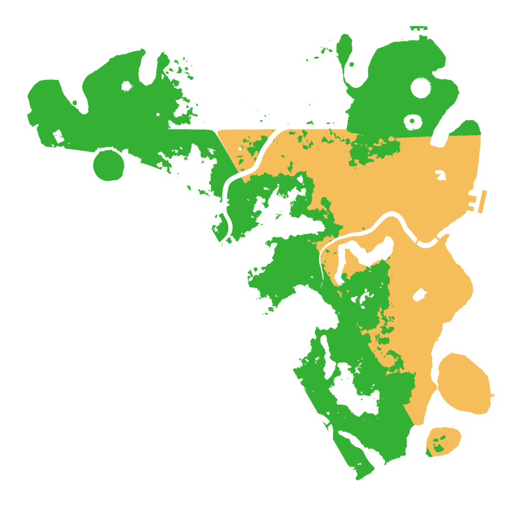 Biome Rust Map: Procedural Map, Size: 4500, Seed: 122058840