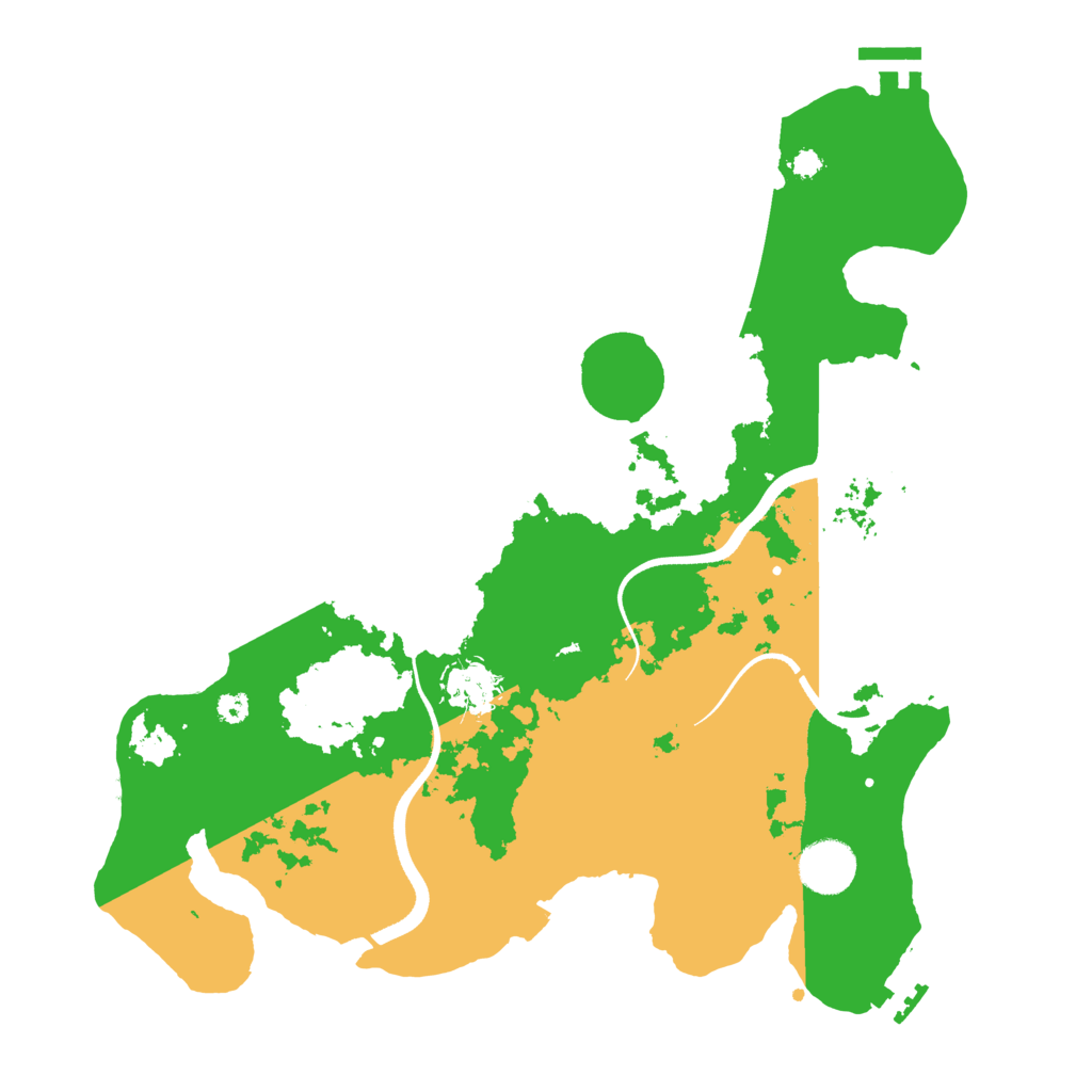 Biome Rust Map: Procedural Map, Size: 3500, Seed: 834311869