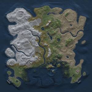 Thumbnail Rust Map: Procedural Map, Size: 4500, Seed: 1775294, 16 Monuments