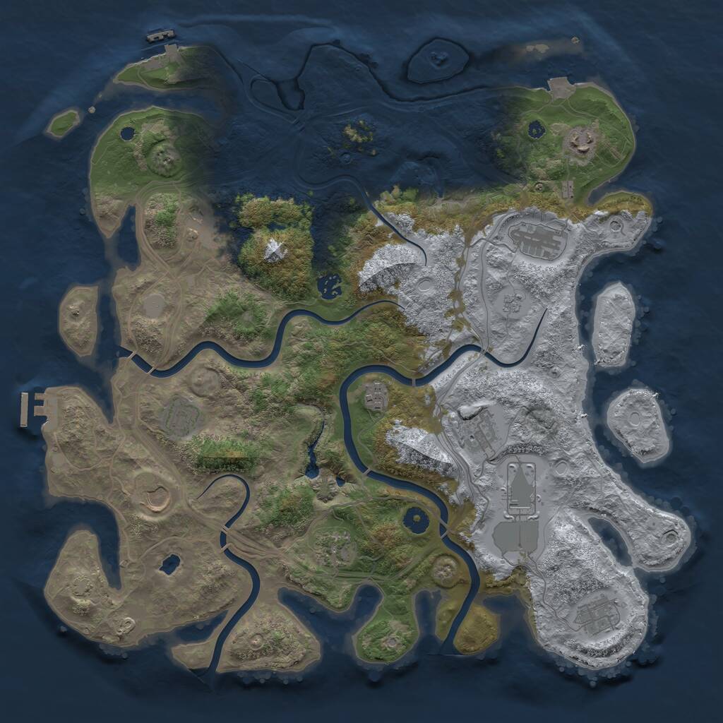 Rust Map: Procedural Map, Size: 4250, Seed: 20251204, 17 Monuments