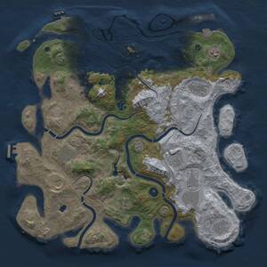 Thumbnail Rust Map: Procedural Map, Size: 4250, Seed: 20251204, 17 Monuments