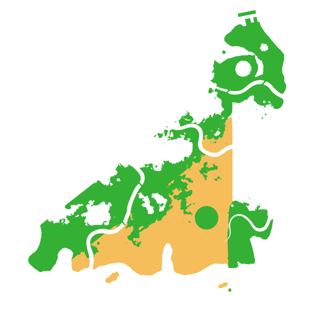 Biome Rust Map: Procedural Map, Size: 3500, Seed: 1296965610