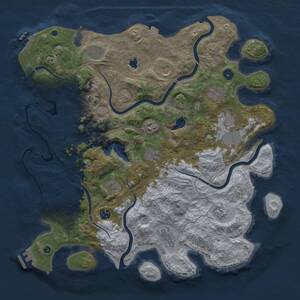 Thumbnail Rust Map: Procedural Map, Size: 4250, Seed: 979033305, 17 Monuments