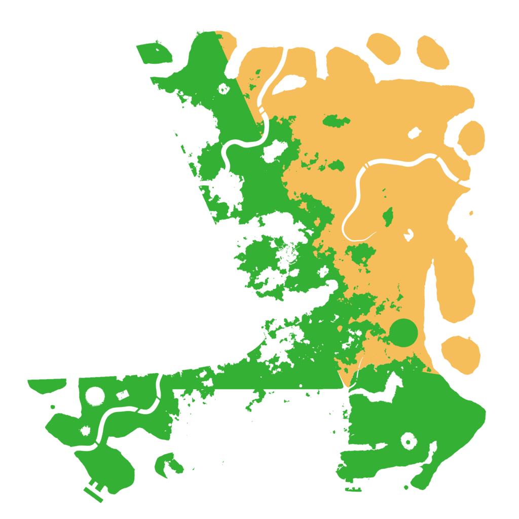 Biome Rust Map: Procedural Map, Size: 4800, Seed: 305533865