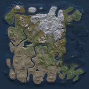 Thumbnail Rust Map: Procedural Map, Size: 4250, Seed: 1613885289, 16 Monuments