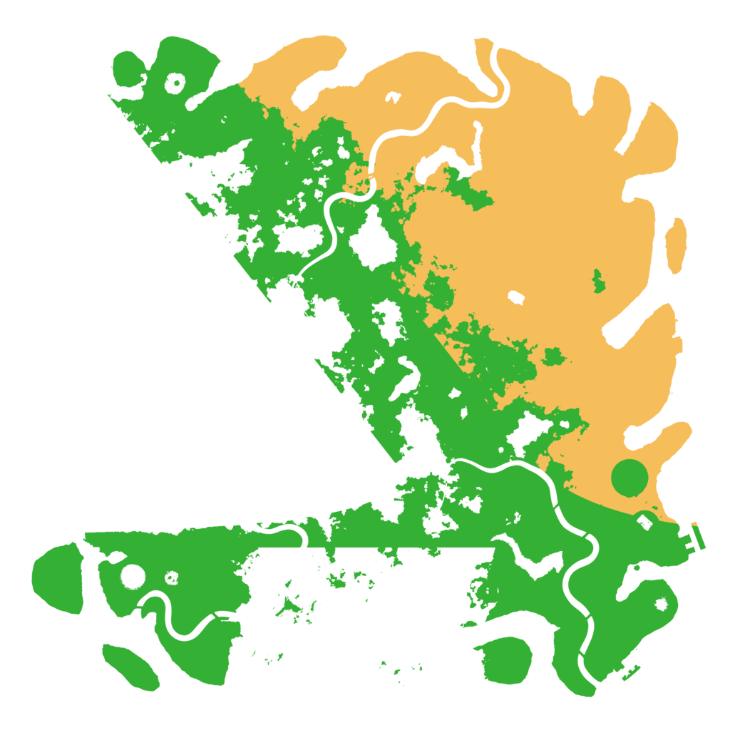 Biome Rust Map: Procedural Map, Size: 5200, Seed: 124947416