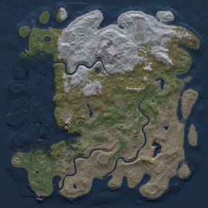 Thumbnail Rust Map: Procedural Map, Size: 5500, Seed: 2089741996, 17 Monuments