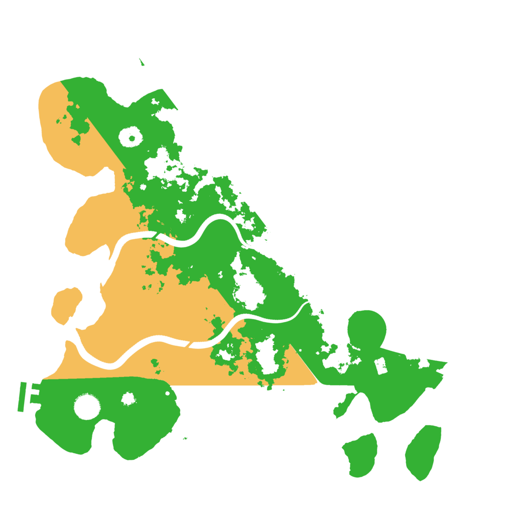 Biome Rust Map: Procedural Map, Size: 3500, Seed: 2021958683