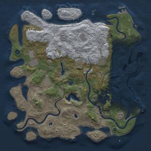 Thumbnail Rust Map: Procedural Map, Size: 4500, Seed: 95349832, 16 Monuments