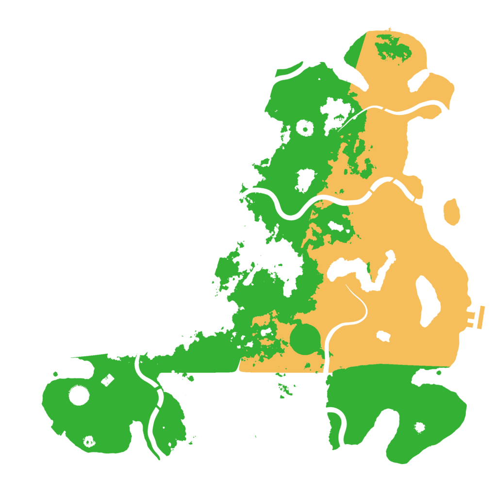 Biome Rust Map: Procedural Map, Size: 4350, Seed: 474911525