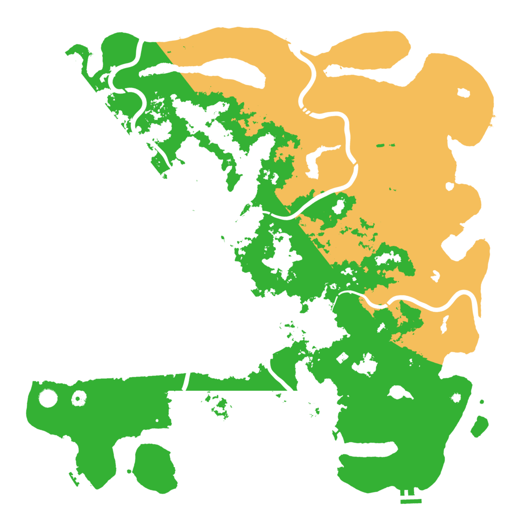 Biome Rust Map: Procedural Map, Size: 5000, Seed: 1280031704
