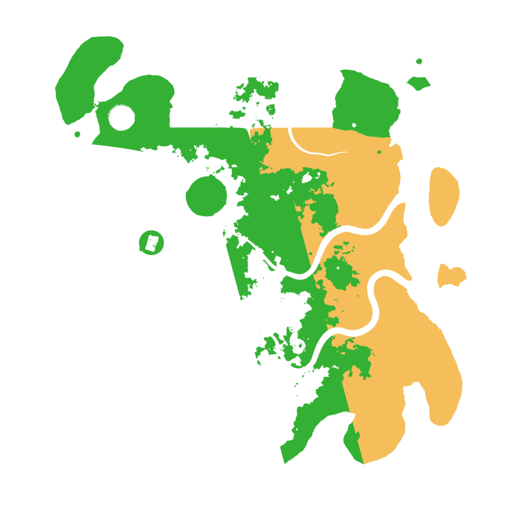 Biome Rust Map: Procedural Map, Size: 3500, Seed: 573159345