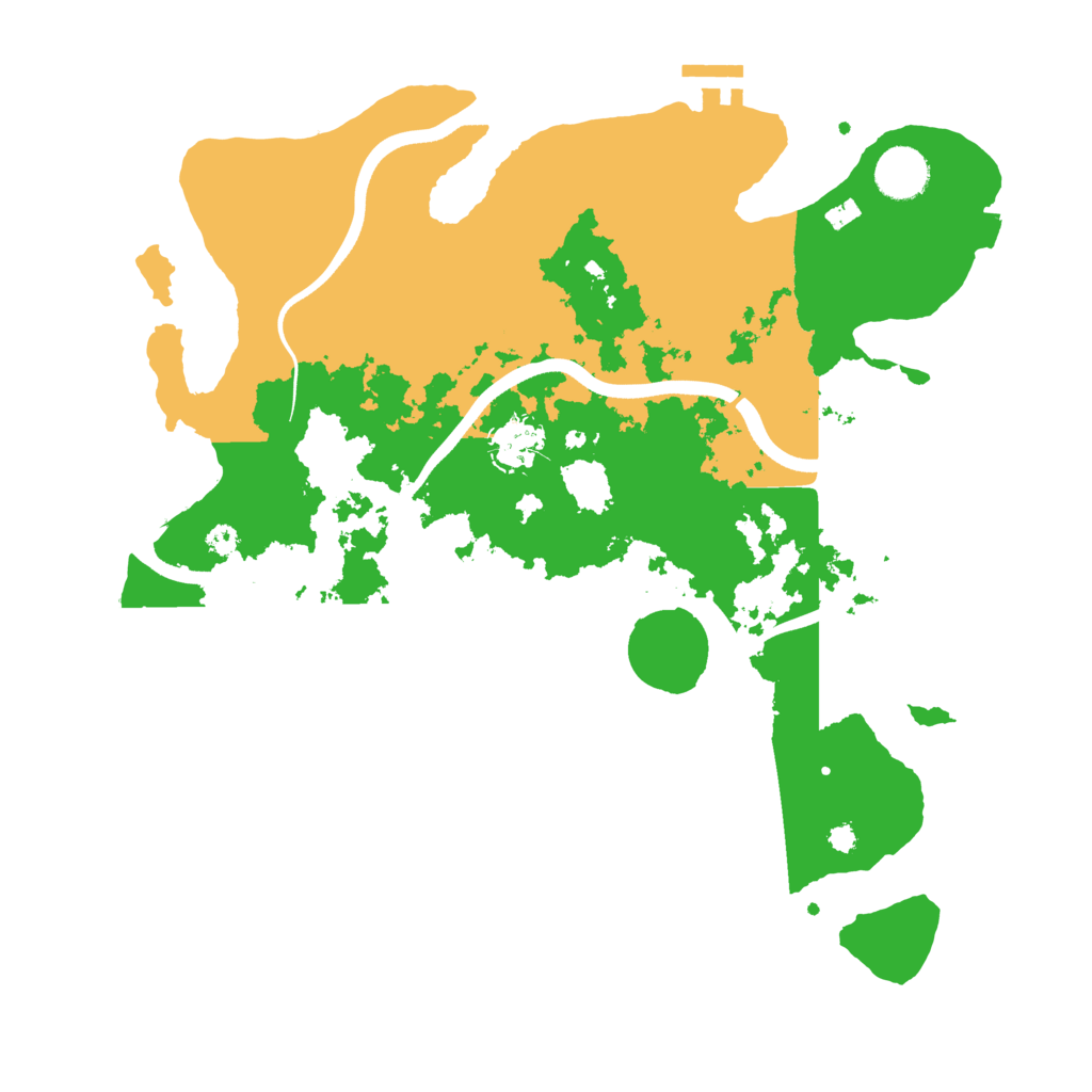 Biome Rust Map: Procedural Map, Size: 3600, Seed: 1317421772
