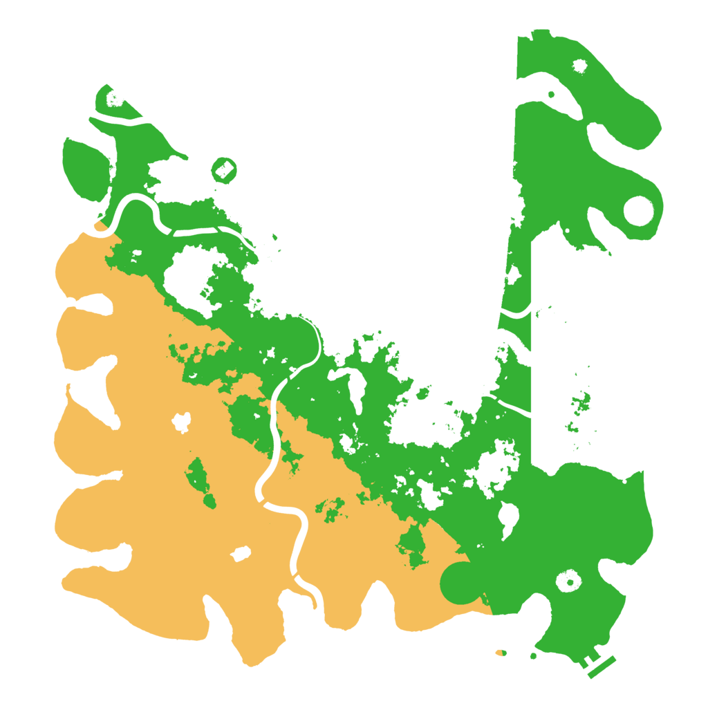 Biome Rust Map: Procedural Map, Size: 4500, Seed: 282150776