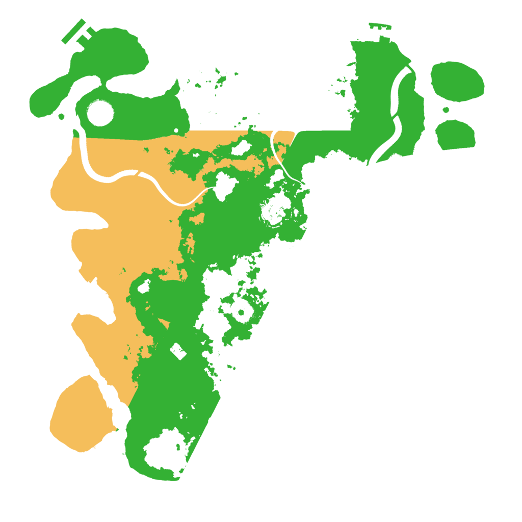 Biome Rust Map: Procedural Map, Size: 3500, Seed: 1654095523