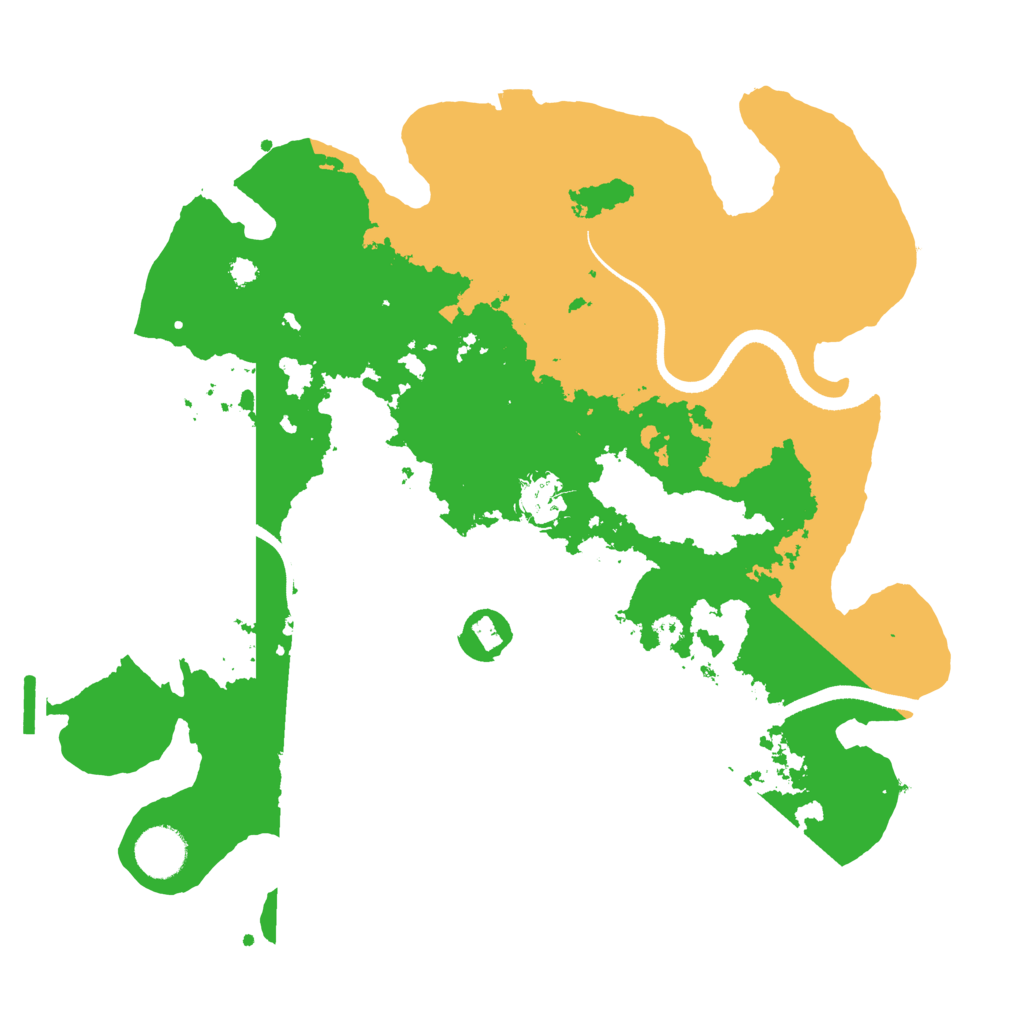 Biome Rust Map: Procedural Map, Size: 3500, Seed: 1764907208