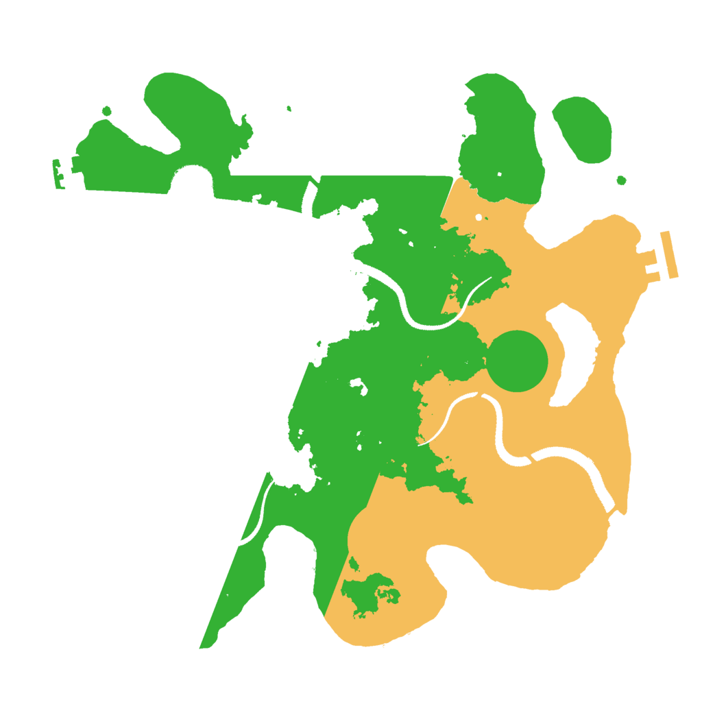 Biome Rust Map: Procedural Map, Size: 3000, Seed: 17762377