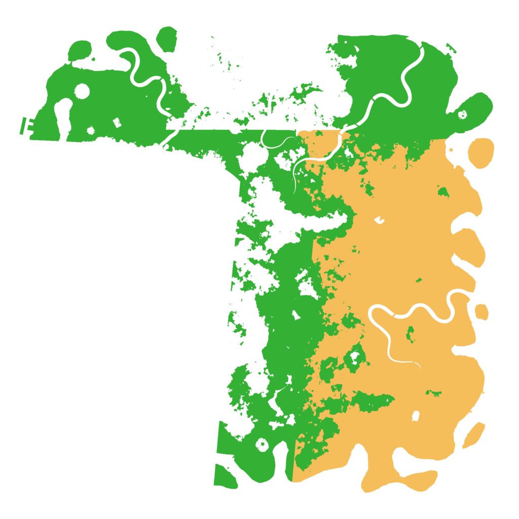 Biome Rust Map: Procedural Map, Size: 6000, Seed: 1951529188