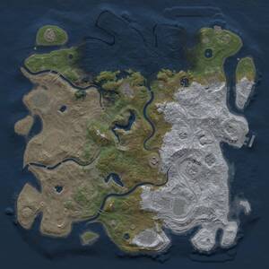 Thumbnail Rust Map: Procedural Map, Size: 4500, Seed: 109598154, 17 Monuments
