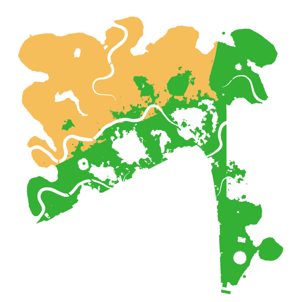 Biome Rust Map: Procedural Map, Size: 4096, Seed: 1000000
