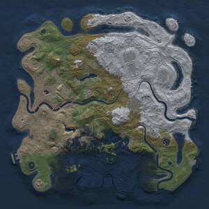 Thumbnail Rust Map: Procedural Map, Size: 4500, Seed: 753431232, 15 Monuments