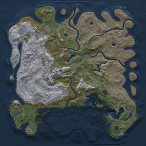 Thumbnail Rust Map: Procedural Map, Size: 5000, Seed: 1456361061, 16 Monuments