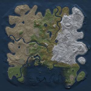 Thumbnail Rust Map: Procedural Map, Size: 4500, Seed: 563257470, 17 Monuments
