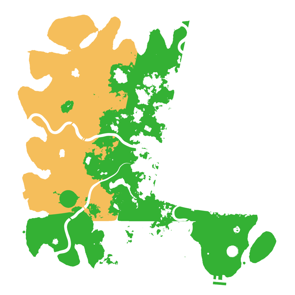 Biome Rust Map: Procedural Map, Size: 4500, Seed: 563257470