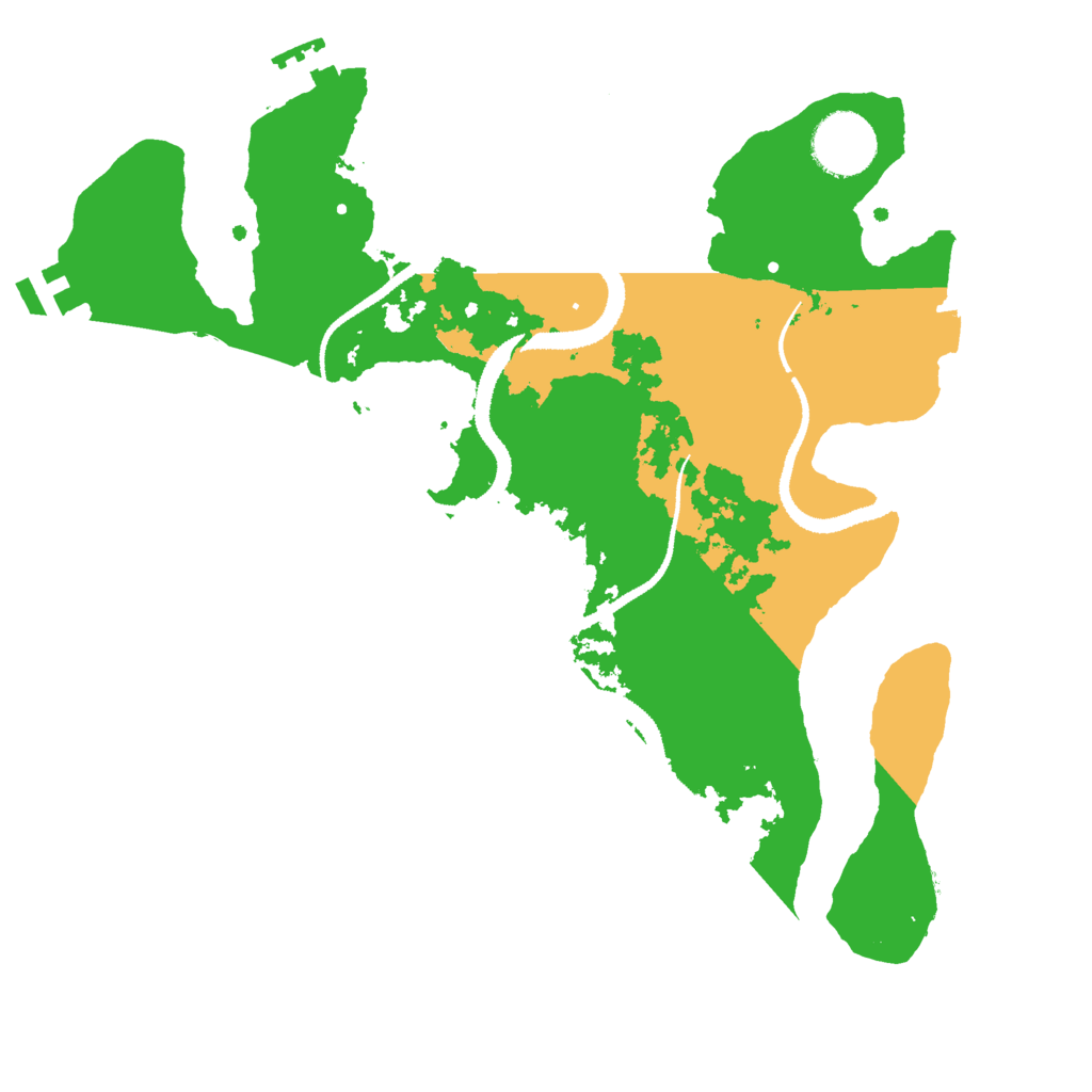 Biome Rust Map: Procedural Map, Size: 3000, Seed: 2104126223