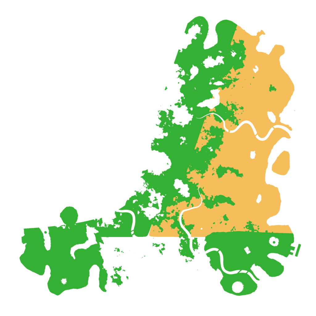 Biome Rust Map: Procedural Map, Size: 5000, Seed: 726100408