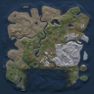 Thumbnail Rust Map: Procedural Map, Size: 4500, Seed: 276328994, 17 Monuments