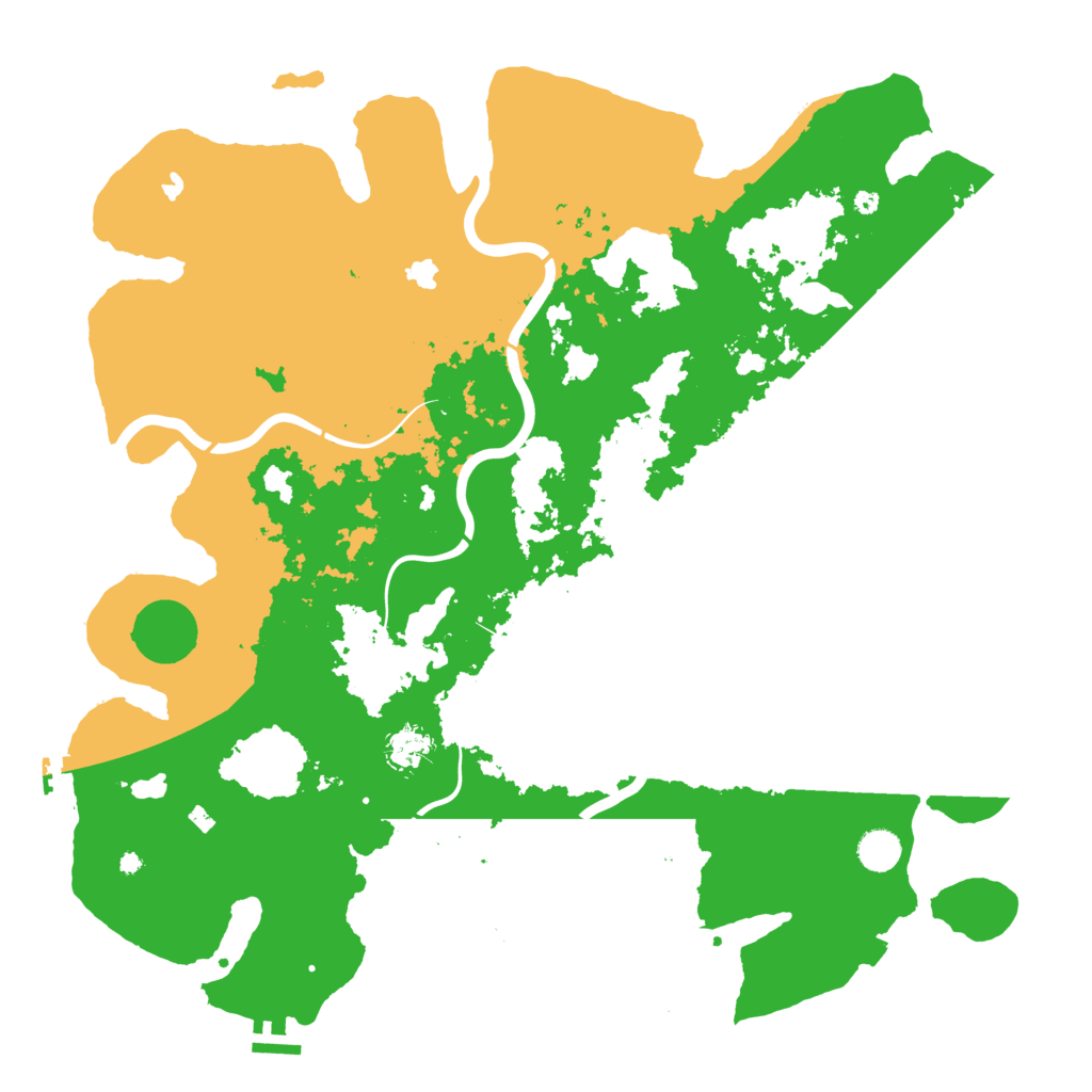 Biome Rust Map: Procedural Map, Size: 4500, Seed: 276328994