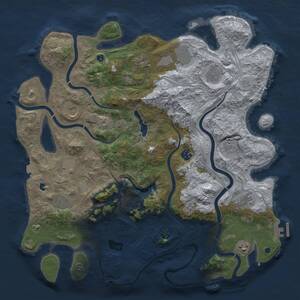 Thumbnail Rust Map: Procedural Map, Size: 4250, Seed: 1321438492, 17 Monuments