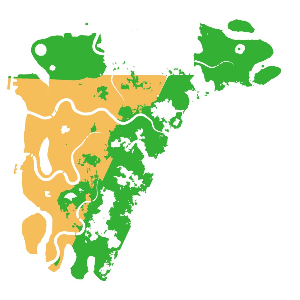 Biome Rust Map: Procedural Map, Size: 4500, Seed: 5674309