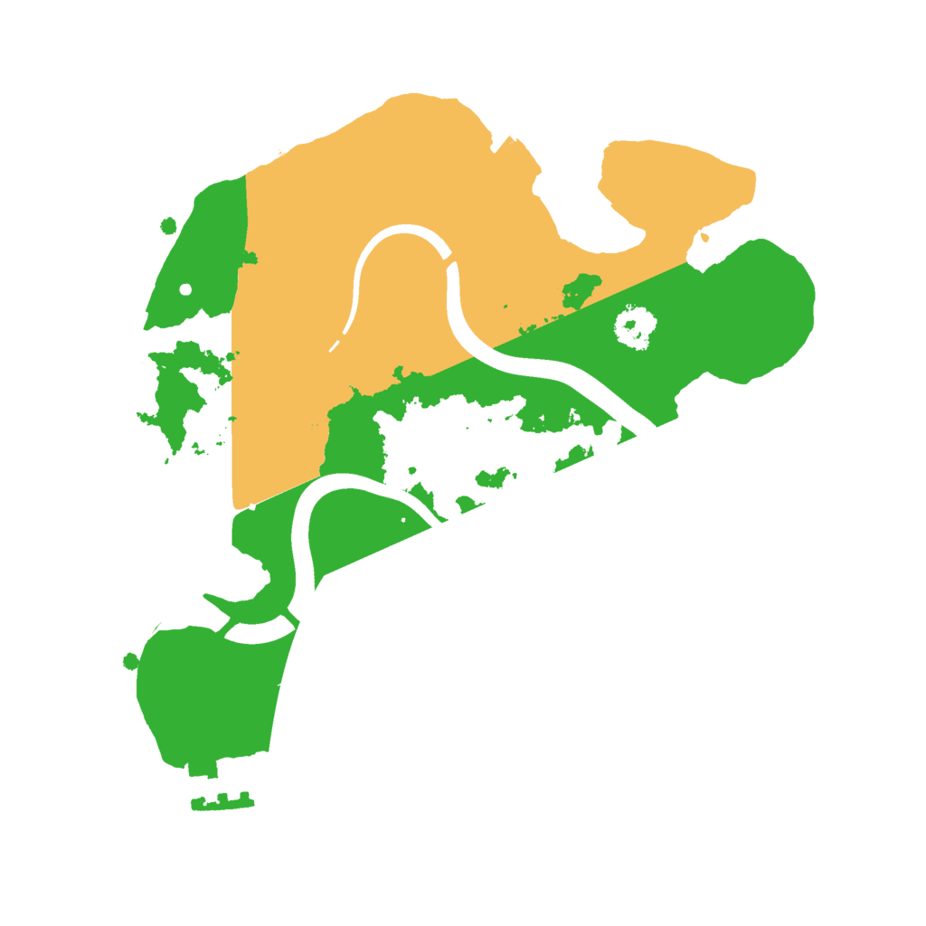 Biome Rust Map: Procedural Map, Size: 2250, Seed: 15486