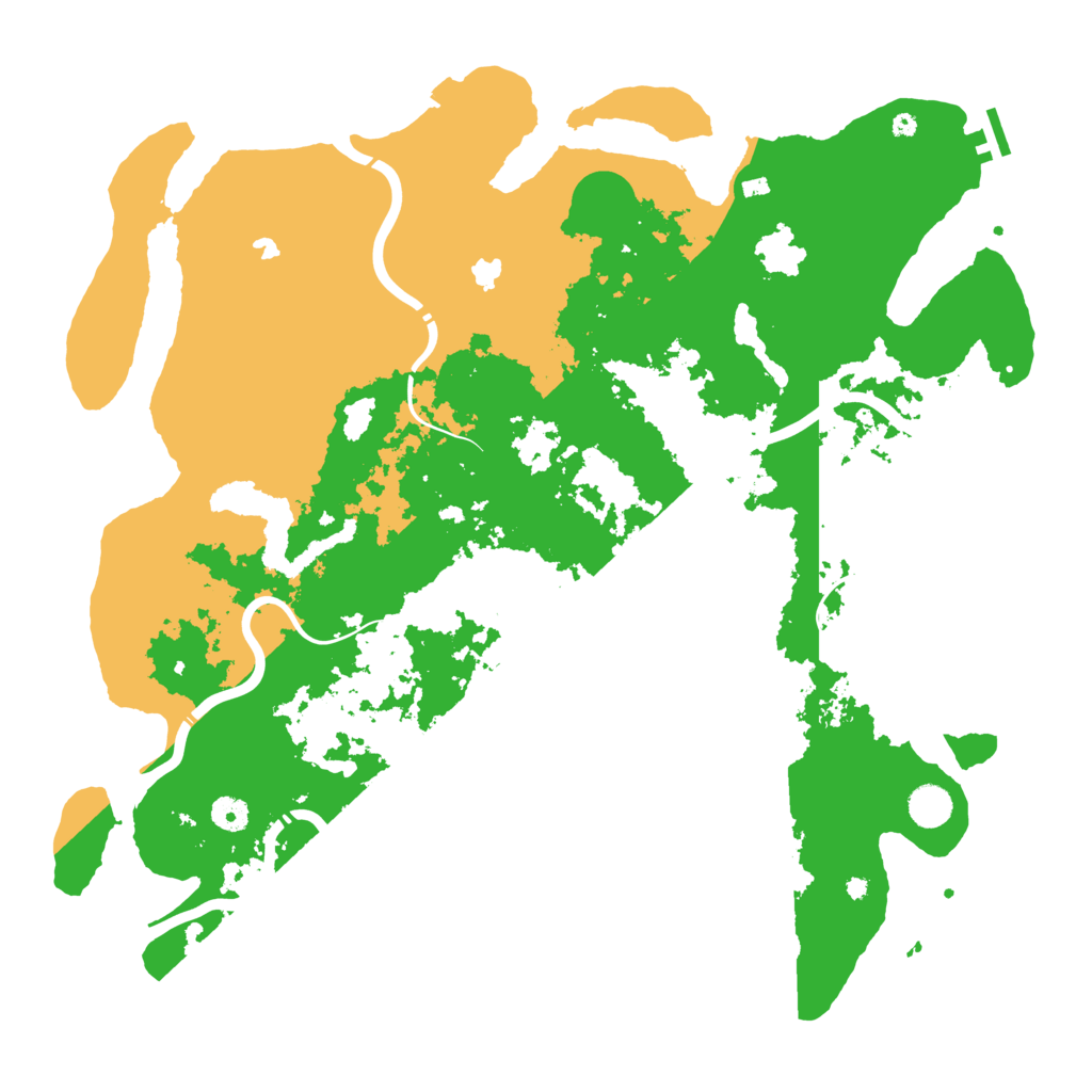 Biome Rust Map: Procedural Map, Size: 4500, Seed: 884581857