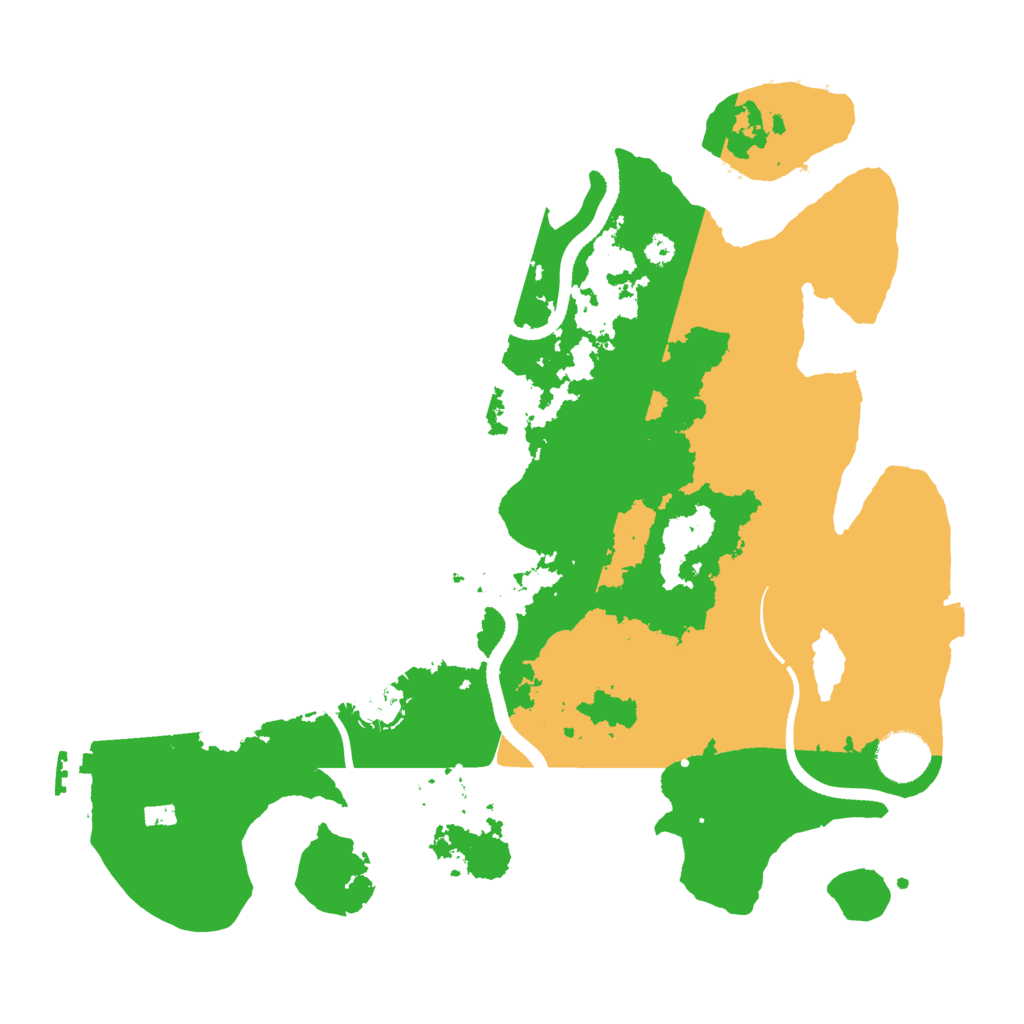 Biome Rust Map: Procedural Map, Size: 3500, Seed: 705630904