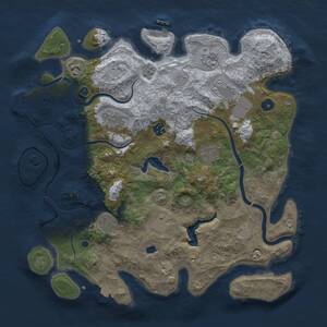Thumbnail Rust Map: Procedural Map, Size: 4000, Seed: 97278245, 15 Monuments