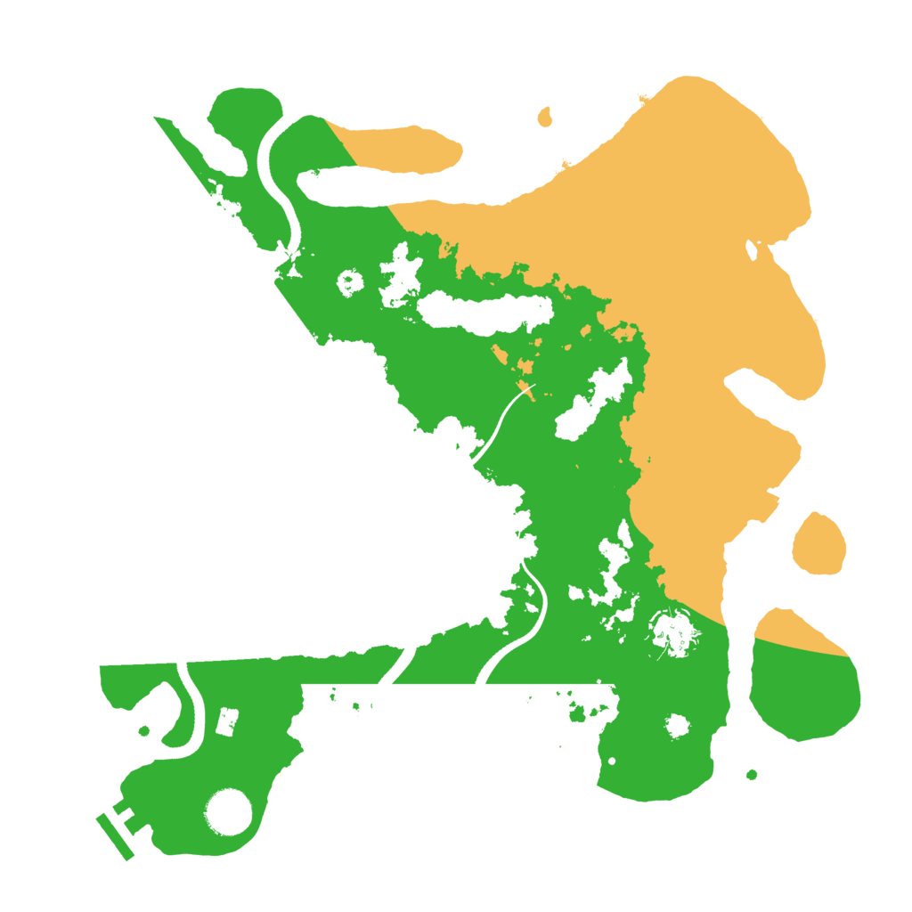 Biome Rust Map: Procedural Map, Size: 3500, Seed: 2118542550