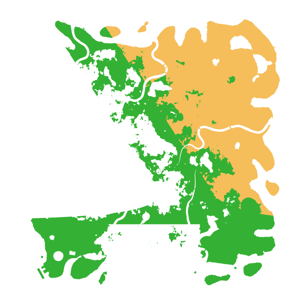 Biome Rust Map: Procedural Map, Size: 5300, Seed: 839972761