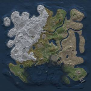 Thumbnail Rust Map: Procedural Map, Size: 4000, Seed: 298347528, 15 Monuments