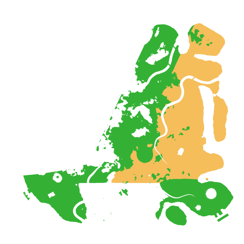 Biome Rust Map: Procedural Map, Size: 4000, Seed: 298347528