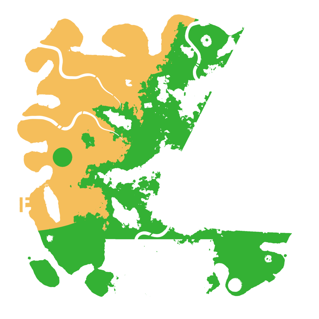 Biome Rust Map: Procedural Map, Size: 4350, Seed: 4122025