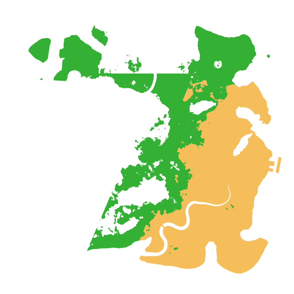 Biome Rust Map: Procedural Map, Size: 3800, Seed: 23549
