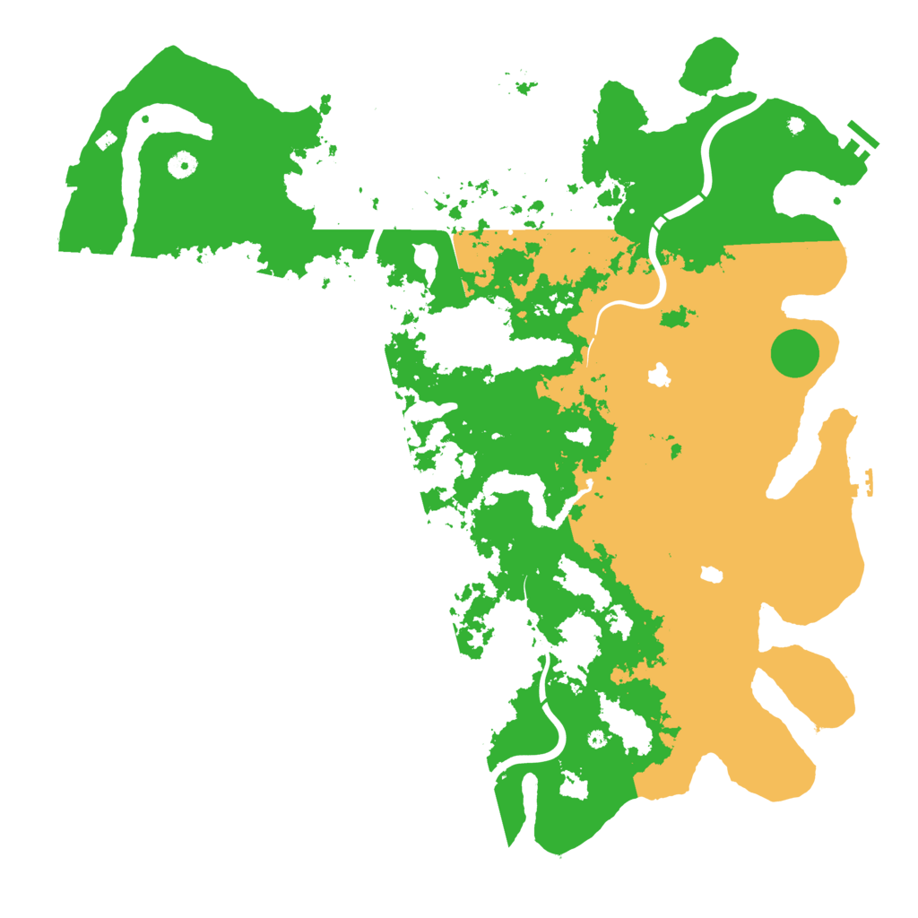 Biome Rust Map: Procedural Map, Size: 5000, Seed: 25486