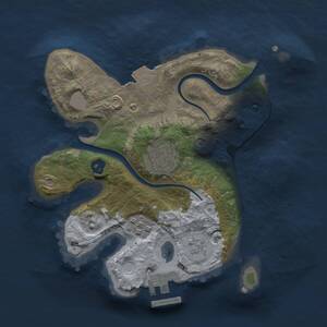 Thumbnail Rust Map: Procedural Map, Size: 2200, Seed: 1057515038, 6 Monuments